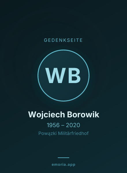 Gedenkportrait von Wojciech Borowik