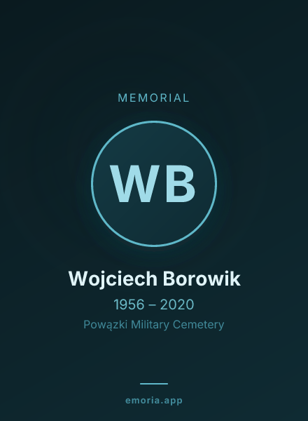 Memorial portrait of Wojciech Borowik