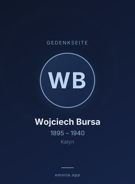 Gedenkportrait von Wojciech Bursa