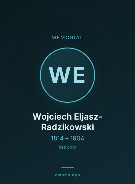 Memorial portrait of Wojciech Eljasz-Radzikowski