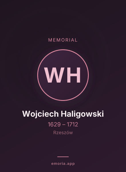 Memorial portrait of Wojciech Haligowski