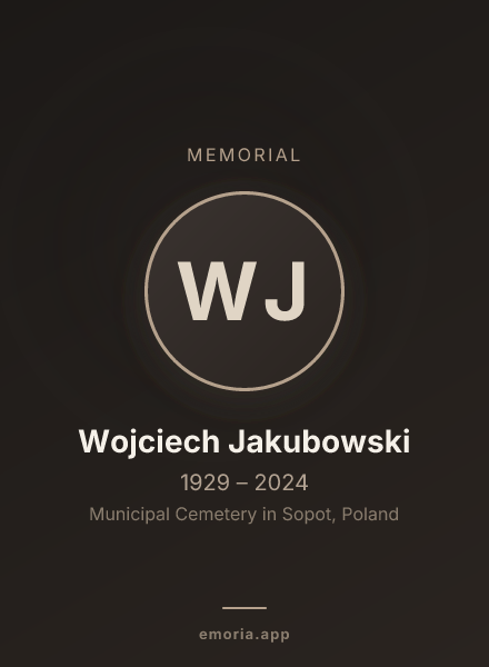 Memorial portrait of Wojciech Jakubowski
