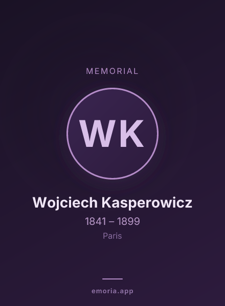Memorial portrait of Wojciech Kasperowicz