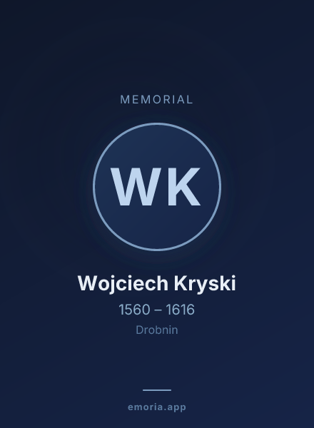 Memorial portrait of Wojciech Kryski