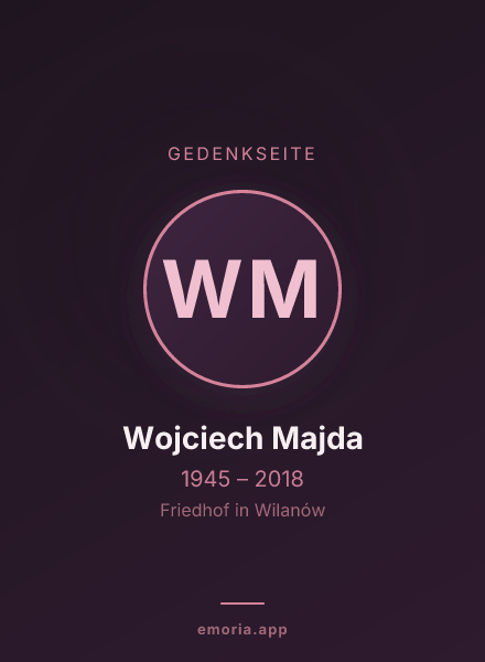 Gedenkportrait von Wojciech Majda