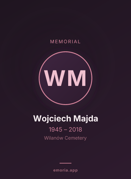 Memorial portrait of Wojciech Majda