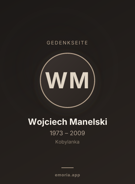 Gedenkportrait von Wojciech Manelski