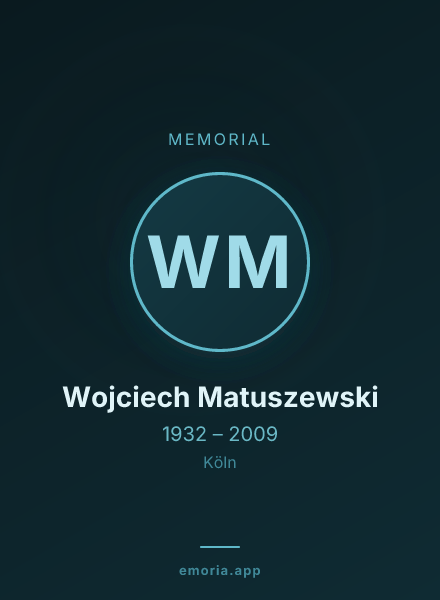 Memorial portrait of Wojciech Matuszewski