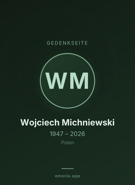 Gedenkportrait von Wojciech Michniewski