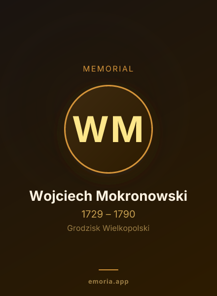Memorial portrait of Wojciech Mokronowski