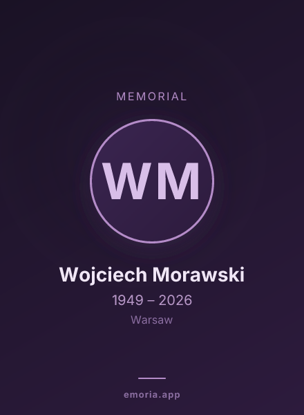 Memorial portrait of Wojciech Morawski