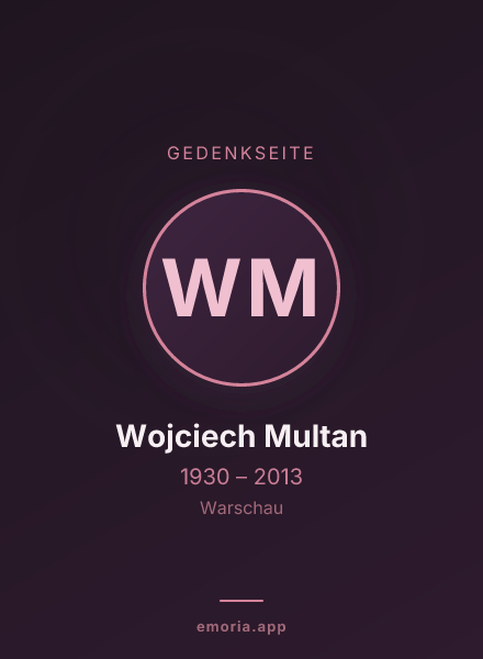 Gedenkportrait von Wojciech Multan
