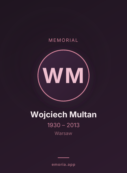 Memorial portrait of Wojciech Multan