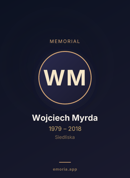 Memorial portrait of Wojciech Myrda