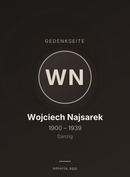 Gedenkportrait von Wojciech Najsarek