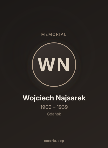 Memorial portrait of Wojciech Najsarek