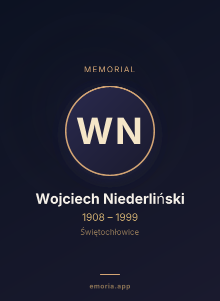 Memorial portrait of Wojciech Niederliński