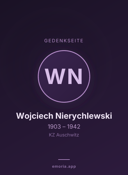 Gedenkportrait von Wojciech Nierychlewski