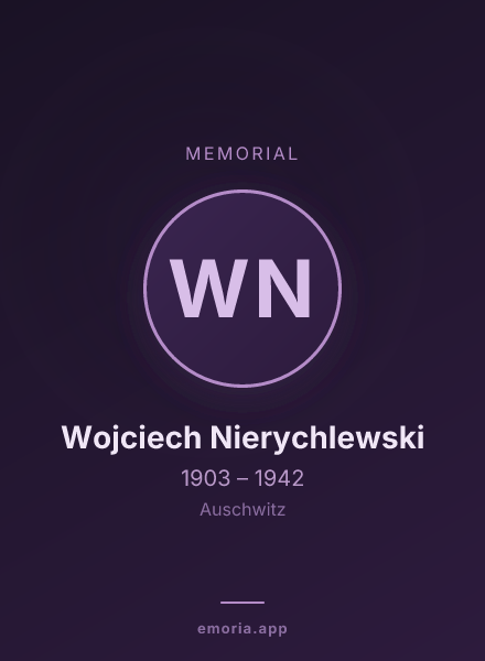 Memorial portrait of Wojciech Nierychlewski