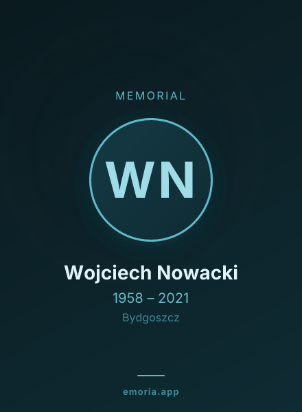 Memorial portrait of Wojciech Nowacki