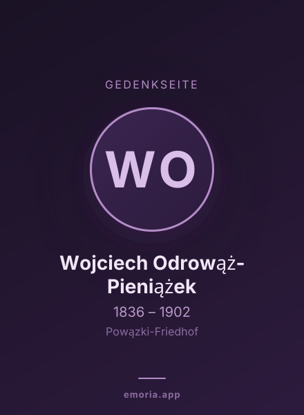 Gedenkportrait von Wojciech Odrowąż-Pieniążek
