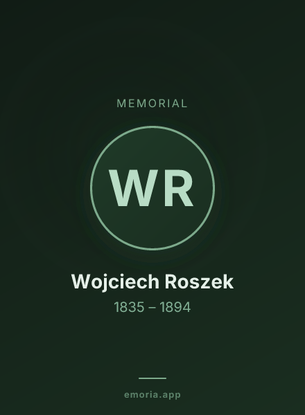 Memorial portrait of Wojciech Roszek
