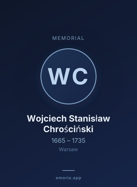 Memorial portrait of Wojciech Stanisław Chrościński