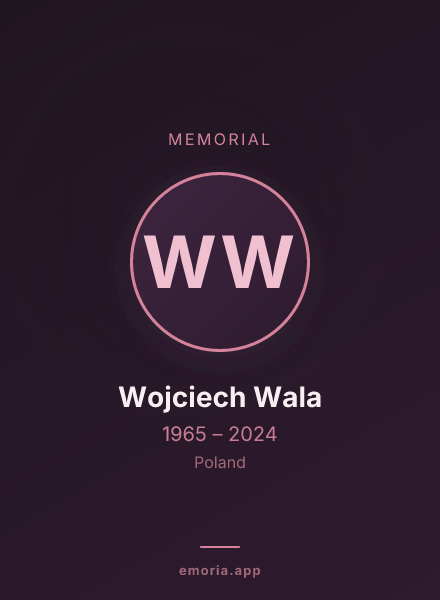 Memorial portrait of Wojciech Wala