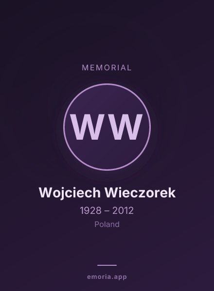 Memorial portrait of Wojciech Wieczorek
