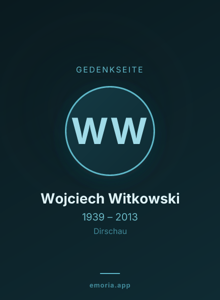 Gedenkportrait von Wojciech Witkowski