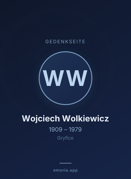 Gedenkportrait von Wojciech Wolkiewicz
