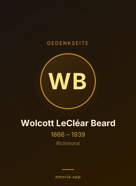 Gedenkportrait von Wolcott LeCléar Beard