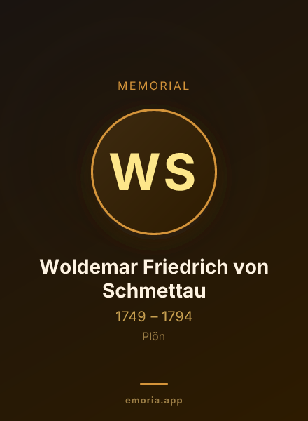 Memorial portrait of Woldemar Friedrich von Schmettau