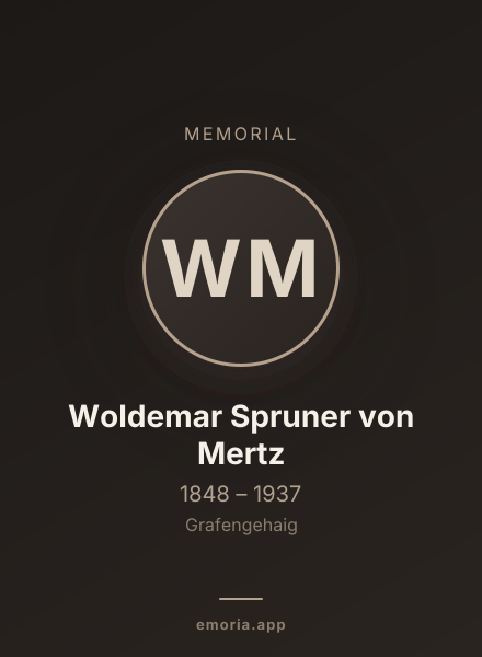 Memorial portrait of Woldemar Spruner von Mertz