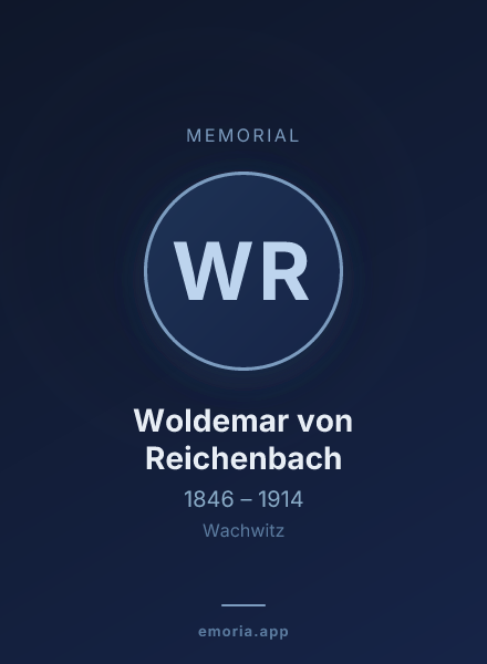 Memorial portrait of Woldemar von Reichenbach