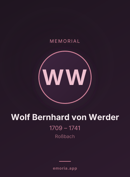 Memorial portrait of Wolf Bernhard von Werder
