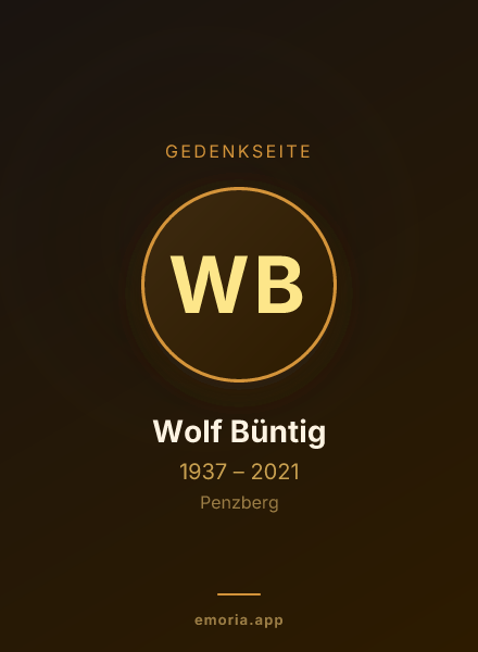 Gedenkportrait von Wolf Büntig