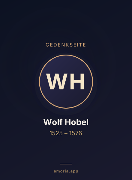 Gedenkportrait von Wolf Hobel