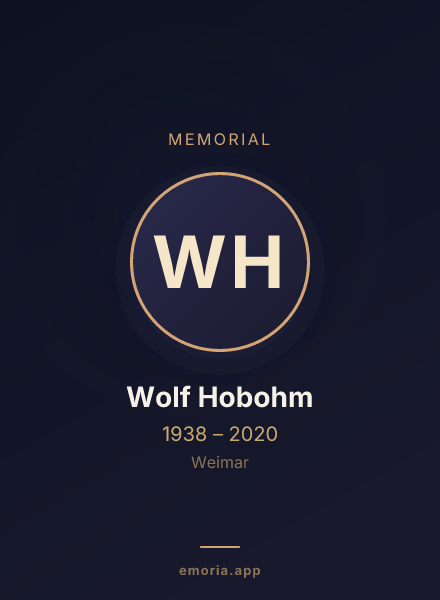 Memorial portrait of Wolf Hobohm