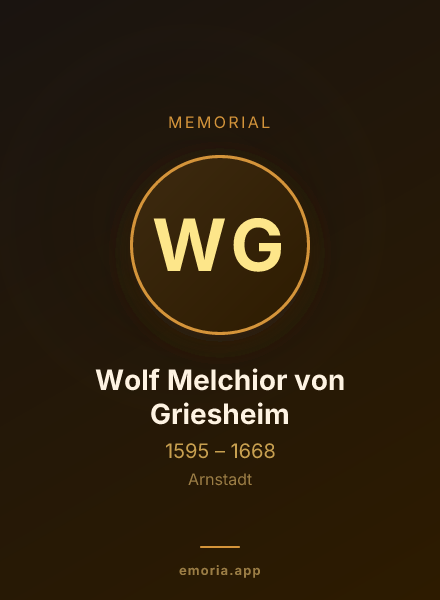 Memorial portrait of Wolf Melchior von Griesheim