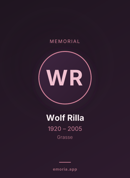 Memorial portrait of Wolf Rilla