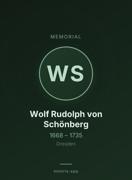 Memorial portrait of Wolf Rudolph von Schönberg