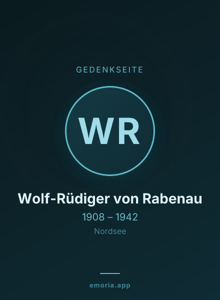 Gedenkportrait von Wolf-Rüdiger von Rabenau
