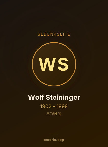 Gedenkportrait von Wolf Steininger
