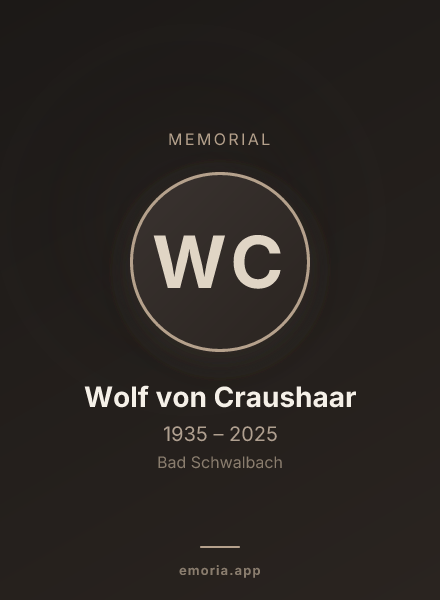 Memorial portrait of Wolf von Craushaar