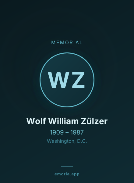 Memorial portrait of Wolf William Zülzer