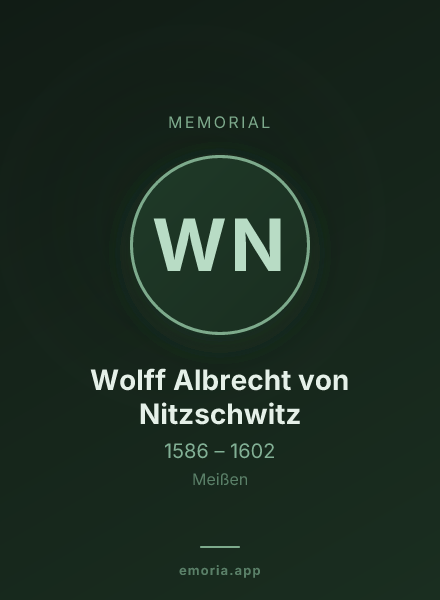 Memorial portrait of Wolff Albrecht von Nitzschwitz