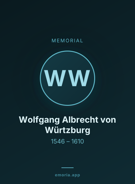 Memorial portrait of Wolfgang Albrecht von Würtzburg