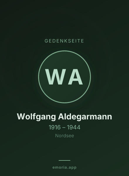 Gedenkportrait von Wolfgang Aldegarmann