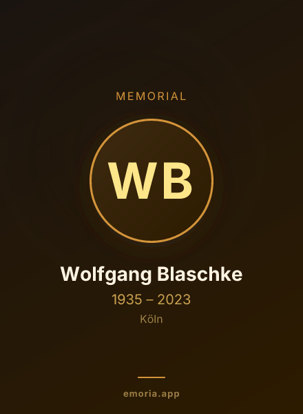 Memorial portrait of Wolfgang Blaschke